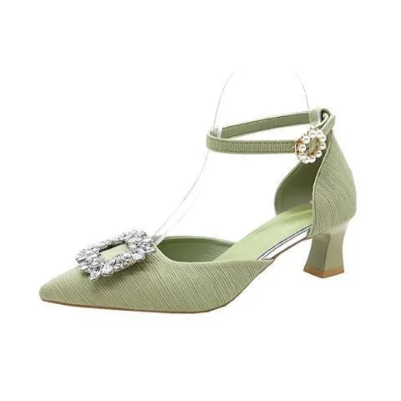 Luxury Crystal Slingback High Heels